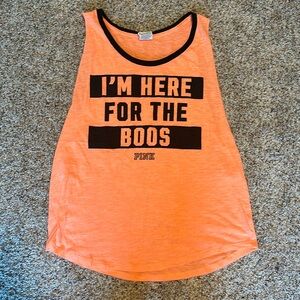 PINK by Victorias Secret “IM HERE FOR THE BOOS” Tank size Small
